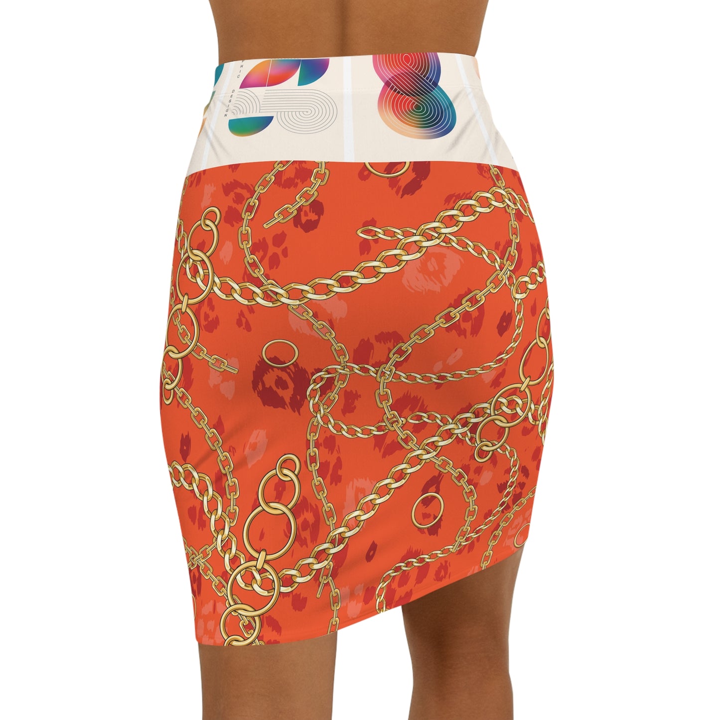 Women's Mid-Waist Pencil Skirt