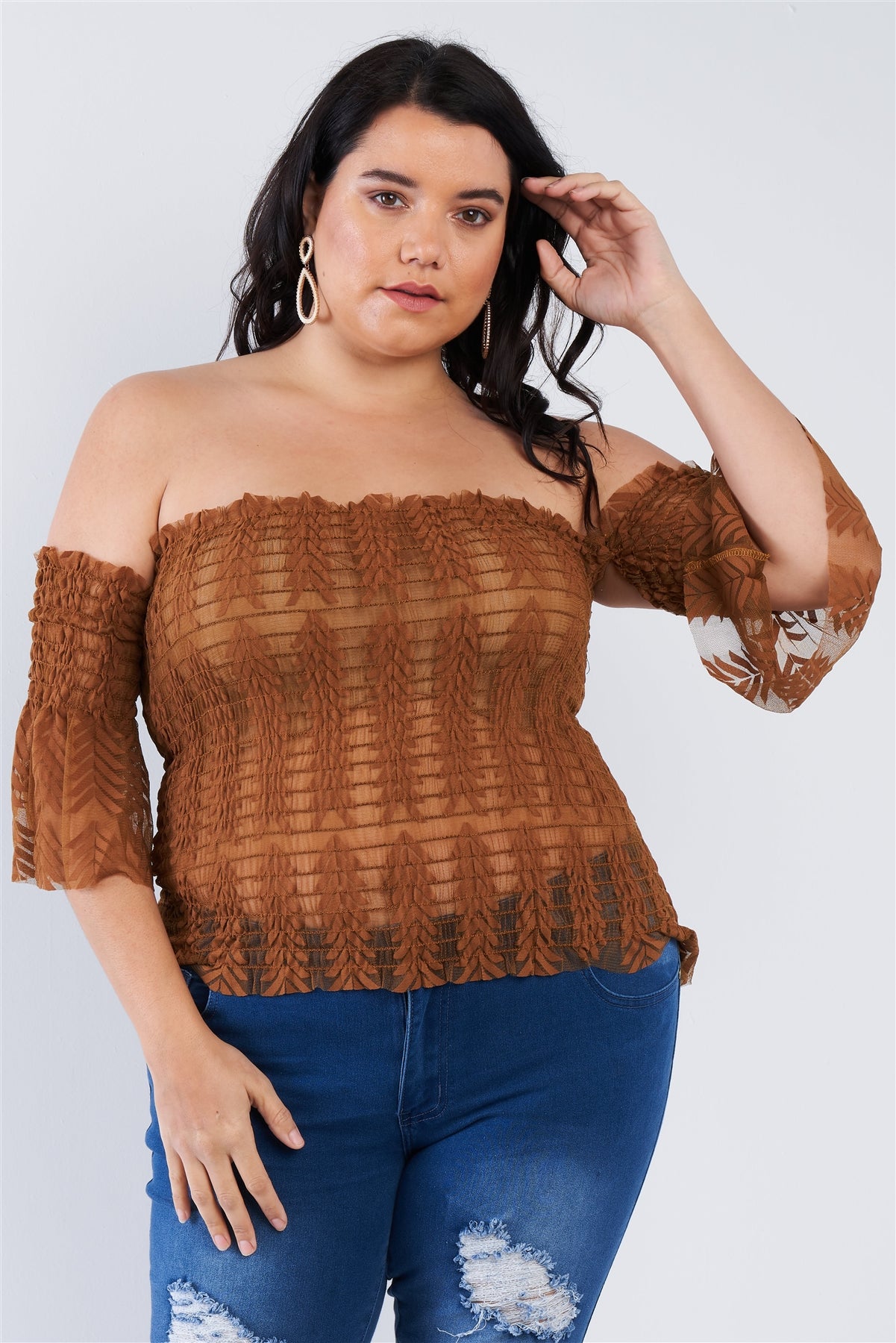 Off The Shoulder Plus Size Top