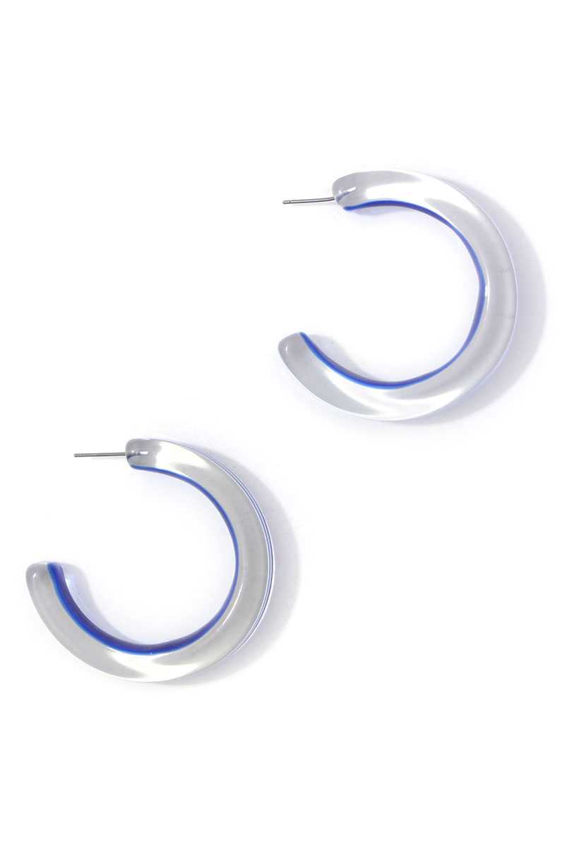 Chic Transparent Hoop Earring